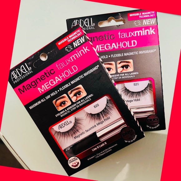Ardell Magnetic Fauxmink MegaHold Liquid Liner & Lash 820 - Two Box Set - Picture 1 of 3